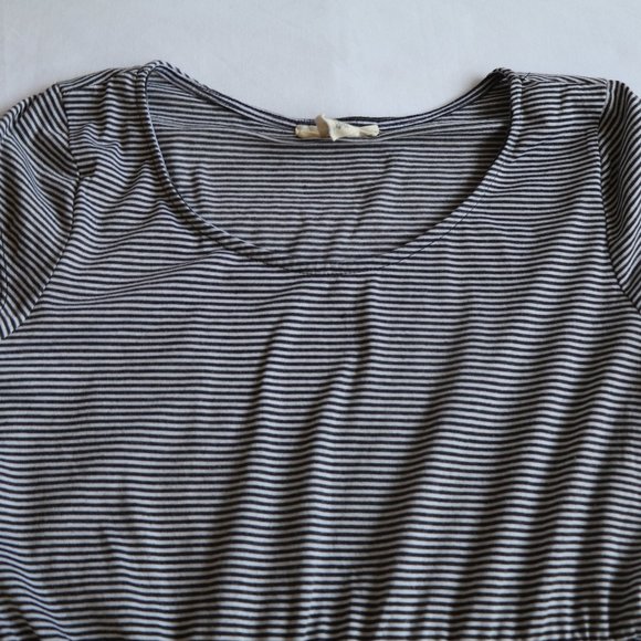 Striped Black and White Dress - Picture 2 of 5